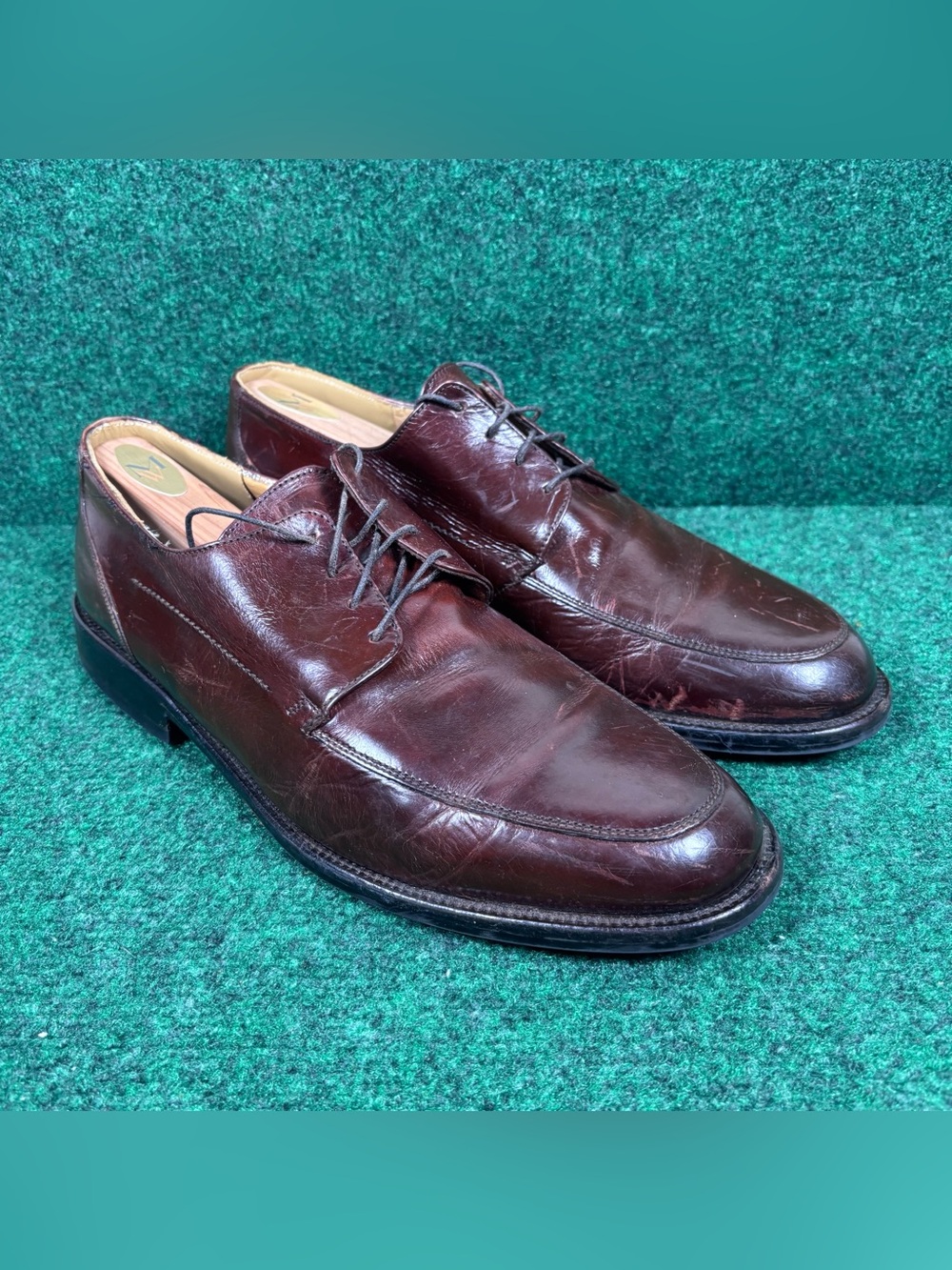 Johnston & Murphy Signature Series Men's Brown Leather Shoes. Sz 10.5